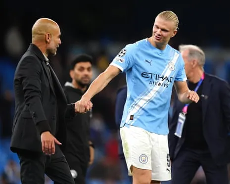 Erling Haaland Becomes Part of Elite UCL Half-Century Club, Hailed by Pep as CR7 and Messi's Peer